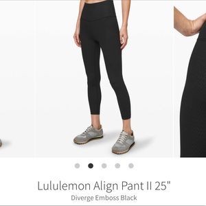 lululemon align legging 25” size 6